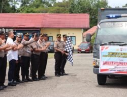 Kapolres Murung Raya Lepas Langsung Bantuan Kemanusiaan Bencana Alam Di Aceh, Sumut dan Sumbar