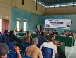 Babinsa Gayung Bersambut Hadiri Konsultasi Publik Pemanfaatan dan Pengambilan Permukaan Air di Wilayah Binaan