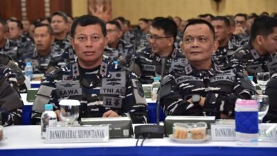 Dankodaeral XII Hadiri Apel Komandan Satuan (AKS) TNI AL Tahun 2025