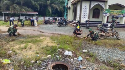 Memperingati Hari Juang TNI Ke-80 Tahun 2025 Kodim 1009/Tanah Laut Gelar Karya Bakti