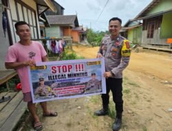Bhabinkamtibmas Polsek Katingan Hulu dan Bukit Raya Imbau Warga Jauhi Narkoba.