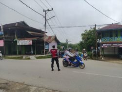 Polres Murung Raya Giatkan Gatur Pagi Rutin Di Pusat Kota