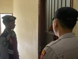 Personil Piket Cek dan Kontrol Terus Kondisi Tahanan Mapolres Murung Raya