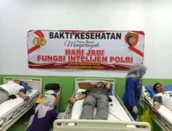 Peringati Hari Jadi Fungsi Intelijen Polri ke-80, Sat Intelkam Polres Murung Raya Gelar Donor Darah