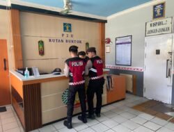 Antisipasi Kamtibmas, Personel Satsamapta Polres Barsel Patroli Sambangi Rutan Kelas IIB Buntok