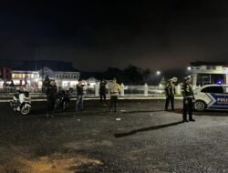 Patroli Malam, Polres Murung Raya Sambangi Komplek Perkantoran Cegah Aksi Balap Liar