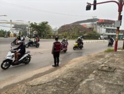 Ciptakan Harkamtibmas Di Pusat Kota, Sat Samapta Polres Murung Raya Gatur Pagi