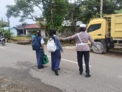 Awali Pagi Hari, Satlantas Polres Murung Raya Laksanakan Gatur Pagi Di Lingkungan Sekolah