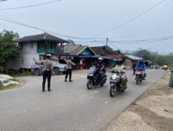 Awali Pagi Hari, Satlantas Polres Murung Raya Laksanakan Gatur Pagi