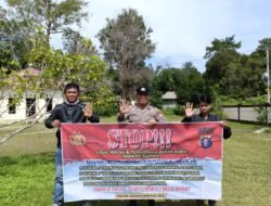 Personel Polsek GB Awai Gencar Sosialisasikan Larangan Penambangan Ilegal Dengan Warga
