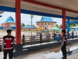 Patroli, Samapta Polres Murung Raya Sasar Dermaga Putri Sikan Puruk Cahu