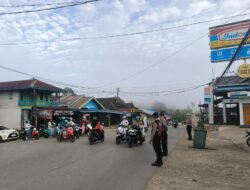 Jaga Harkamtibmas Di Pusat Kota, Samapta Polres Murung Raya Laksanakan Gatur Pagi