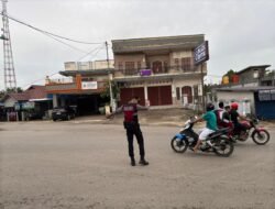 Samapta Polres Murung Raya Jaga Harkamtibmas Di Pusat Kota dan Jalan Raya