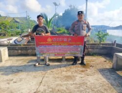 Cegah Penambangan Ilegal, Personel Polsek Dushil Gencar Imbau Masyarakat Warga Masyarakat