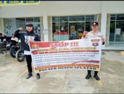 Cegah Penambangan Ilegal, Polsek Dusel Gencar Beri Imbauan Dengan Masyarakat