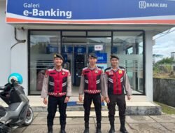 Jaga Harkamtibmas Tetap Aman, Personel Satsamapta Polres Barsel, Patroli Rutin Obvit Bank