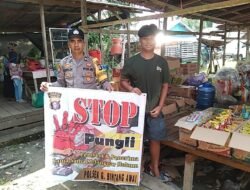 Cegah Pungli, Personel Polsek GB Awai Gencarkan Imbauan Dengan Masyarakat