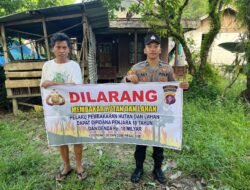 Antisipasi Karhutla, Personel Polsek Dusun Hilir Gencar Berikan Imbauan Kepada Warga