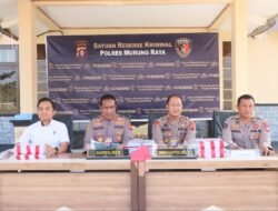 Konferensi Pers, Polres Murung Raya Ungkap Kasus Tindak Pidana Korupsi Dana APBdes Olung Olu