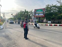 Lancar dan Aman, Polres Murung Raya Gatur Pagi Rutin