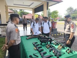 Tim Audit Itwasda Polda Kalteng Periksa Senpi Polres Murung Raya