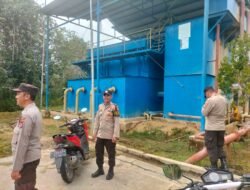 Piket Polsek kapuas Tengah laksanakan Patroli ke objek vital ke PDAM unit Pujon.