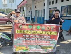 Personel Polsek Dusel Gencar Sosialisasikan Larangan Pungli Dengan Warga