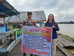 Cegah Penambangan Tanpa Izin, Personel Polsek Dusut  Berikan Imbauan Kepada Warga