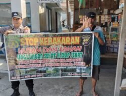Cegah Karhutla, Personel Polsek Dusel  Gencar Beri Imbauan Larangan Karhutla Dengan Warga