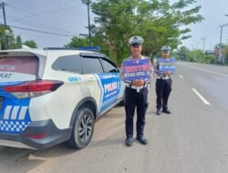 Wujudkan Kamseltibcarlantas Kondusif, Satlantas Polres Kapuas Antisipasi Balapan Liar.