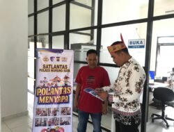 Program Polantas Menyapa Dengan Menggunakan Baju Batik dan Laung Khas Dayak, Satlantas Polres Mura Pastikan Layanan Penertbitan SIM Profesional