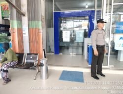Personil Polsek laksanakan Patroli Rutin ke bank BRI unit Pujon.