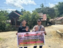 Polsek Permata Intan Imbau Warga Jangan Membakar Hutan dan Lahan