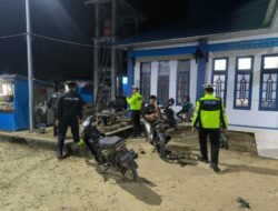 Patroli Malam, Piket UKL Polres Murung Raya Sasar Dermaga Putri Sikan Puruk Cahu