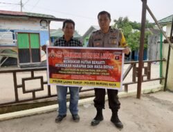 Polsek Laung Tuhup Tegas Terhadap Pelaku Karhutla