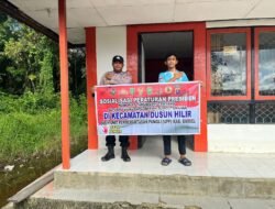 Personel Polsek Dusun Hilir Gencar Sampaikan Terkait Larangan Pungli Dengan Warga Masyarakat