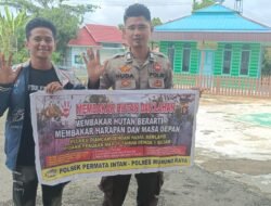 Polsek Permata Intan Imbau Warga Jangan Membuka Lahan Dengan Cara Dibakar