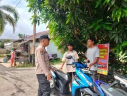 Personil Polsek laksanakan Patroli Rutin ke bank BRI unit Pujon.