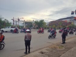 Satuan Lalu Lintas Polres Murung Raya Laksanakan Gatur Di Pagi Hari