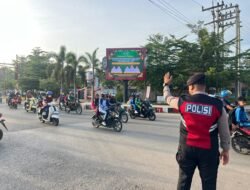 Satuan Lalu Lintas Polres Murung Raya Laksanakan Gatur Di Pagi Hari