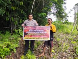 Polsek Laung Tuhup Gencarkan Sosialisasi Karhutla Karhutla Di Desa Batu Karang
