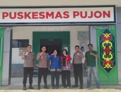 JALIN SILATURAHMI, KAPOLSEK KAPUAS TENGAH KUNJUNGI PUSKESMAS PUJON