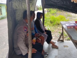 Bhabinkamtibmas Desa Sungai Baru Gelar Dialog Humanis Bersama Warga, Ajak Bersama Jaga Harkamtibmas