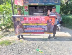 Stop Karhutla, Polsek Kapuas Barat Berikan Sosialisasi dan menyampaikan bahaya kebakaran hutan dan lahan Kepada Warga Masyarakat