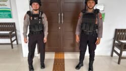 Satsamapta Polres Bartim Lakukan Pengawalan Tahanan dan Pengamanan Persidangan