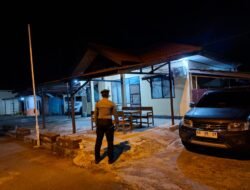 Satsamapta Polres Bartim Lakukan Patroli di Rumjab Wakapolres