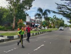 Jaga Kelancaran Pagi Hari, Sat Samapta Polres Sukamara Atur Lalu Lintas