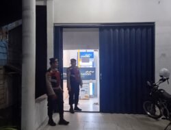 Patroli Malam Polres Sukamara Berikan Rasa Aman di Bank Mandiri Sukamara