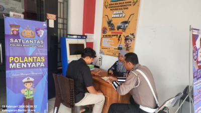 Satlantas Polres Barito Utara Tegaskan Pelayanan Samsat Tanpa  Korupsi