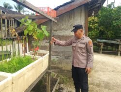 Anggota Polsek Kapuas Tengah telahh melaksanakan kegiatann Pengecekan Pemanfaatan lahan Pekarangan Desa Pujon